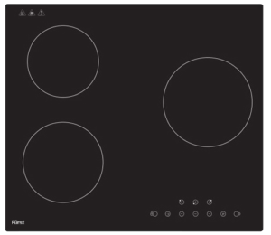FURST FI-3I01BK 3-ZONE INDUCTION HOB: EUROPEAN DESIGN STANDARD - OPTIMIZED FUNCTIONALITY